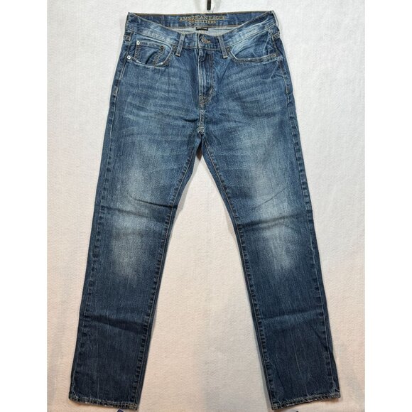 American Eagle Outfitters Slim Straight Jeans Lot of 2 Medium Wash Mens 32 x 34 - Picture 2 of 8